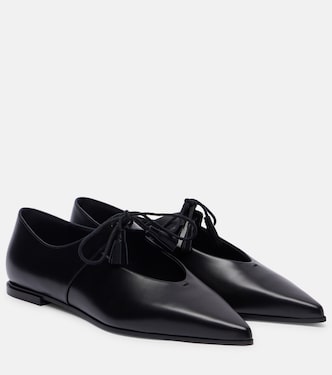 Laceup leather flats | Max Mara