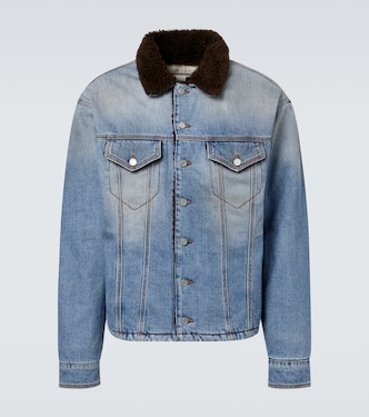 Jeansjacke mit Faux Shearling | ERL