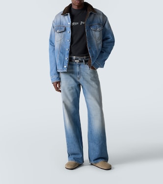 Jeansjacke mit Faux Shearling | ERL