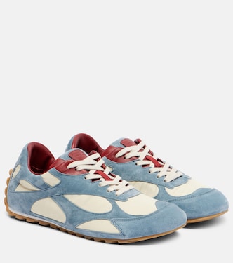 Orbit Flash suede-trimmed sneakers | Bottega Veneta