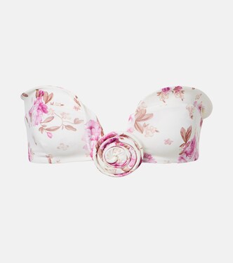 Floral-appliqué bikini top | Magda Butrym
