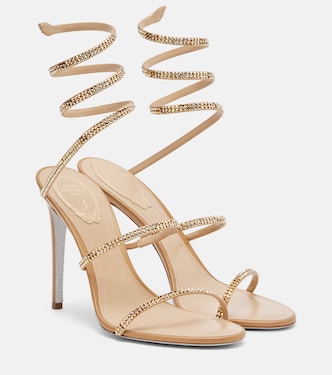 Cleo embellished satin sandals | Rene Caovilla