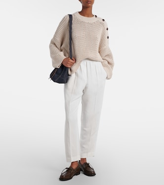 Gerade Mid-Rise-Hose | Brunello Cucinelli