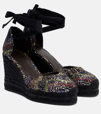 Eva 80 sequined espadrille wedges | Missoni