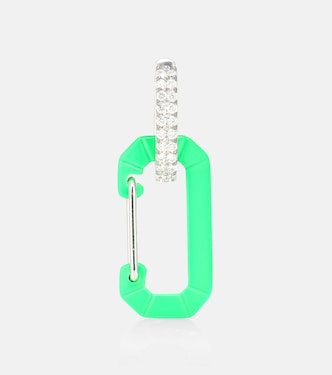Small Chiara 18kt white gold and diamond single earring | Eéra