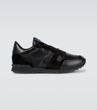 Leather Rockrunner sneakers | Valentino Garavani
