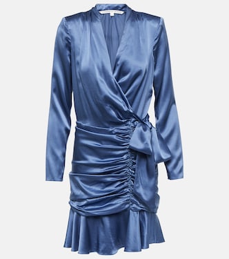 Agatha silk-blend satin wrap dress | Veronica Beard