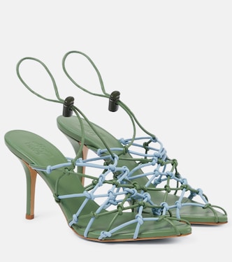 Gia 11 faux leather slingback sandals | Gia Borghini