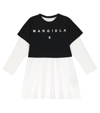 Abito in cotone con stampa | MM6 Maison Margiela Kids
