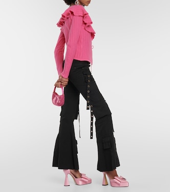 Le Cadeau satin platform pumps | Mach & Mach