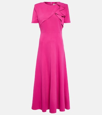 Asymmetrical midi dress | Roland Mouret