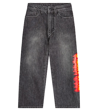 Jeans rectos con logo | Palm Angels Kids