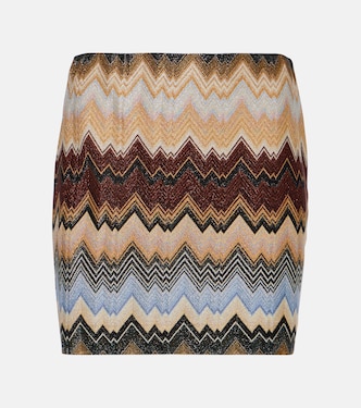 Minifalda Zig-Zag de punto metalizado | Missoni