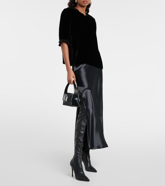 Top de terciopelo con volantes | Velvet
