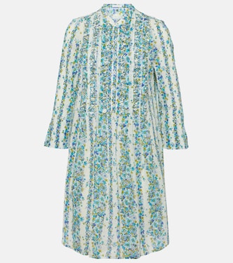 Vestido corto Bea de algodón floral | Poupette St Barth
