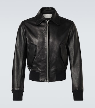 Leather bomber jacket | Ami Paris