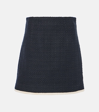 Minigonna Roman in tweed di misto cotone | Veronica Beard