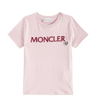 Logo embroidered cotton jersey T-shirt | Moncler Enfant