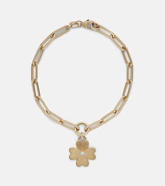 Bracciale Four Heart Clover in oro 18kt con diamanti | FoundRae