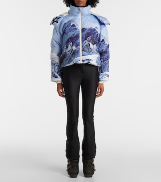 Mountain printed down jacket | Perfect Moment