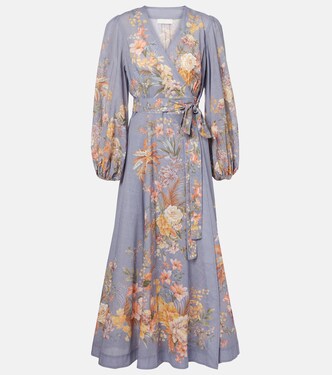Tallow floral cotton wrap dress | Zimmermann