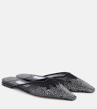 Vivi embellished mesh mules | Jimmy Choo