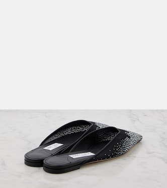 Mules Vivi in mesh con cristalli | Jimmy Choo