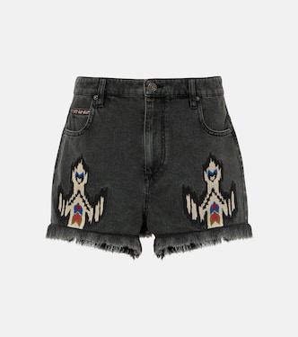 Lesia embroidered denim shorts | Marant Etoile