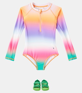 Necky printed rashguard swimsuit | Molo