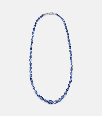 Collana in oro 18kt con cianite e diamanti | Ileana Makri