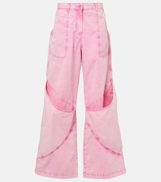 Pantaloni a gamba larga in canvas | The Attico