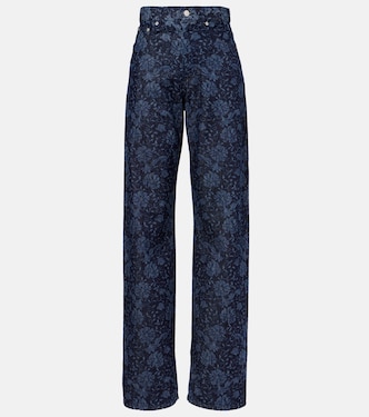 Jeans a gamba larga con stampa | Dries Van Noten