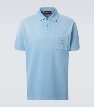 Polo Double G en piqué de coton mélangé | Gucci