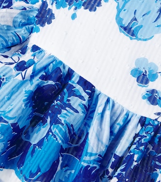 Cycas ruffled floral cotton top | Poupette St Barth Kids