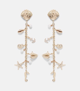 Pendientes de oro de 14 ct con diamantes | Sydney Evan
