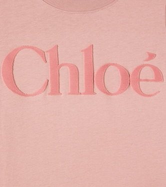 Logo cotton jersey T-shirt | Chloé Kids