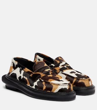 x J.M. Weston – Mocassins 180 en cuir façon poulain | Sacai