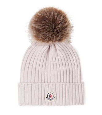 Logo ribbed-knit wool beanie | Moncler Enfant