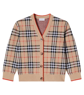 Cardigan Burberry Check en laine | Burberry Kids