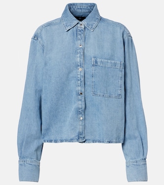 Ivy cotton and linen denim shirt | 7 For All Mankind