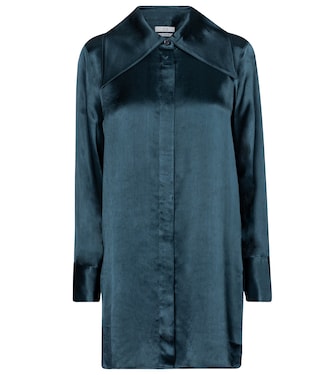 Oversized textured satin blouse | CO