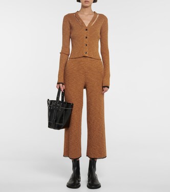 Pantalon White Label en coton mélangé côtelé | Proenza Schouler