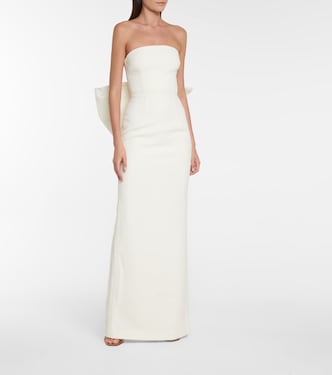 Bridal Rosette crêpe gown | Rebecca Vallance