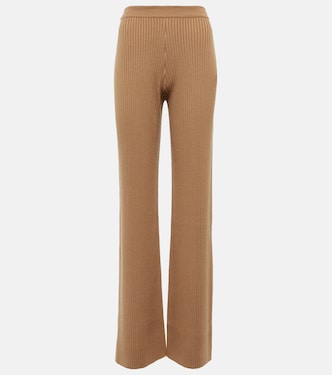 Wool and cashmere ribbed-knit pants | Chloé