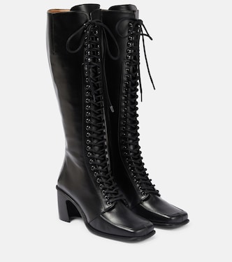 Botas altas con cordones de piel | Marine Serre