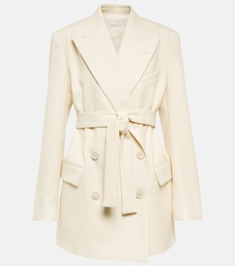 Blazer in lana con cintura | Dries Van Noten