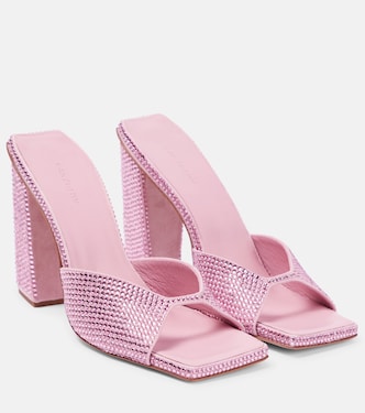 GIA/RHW Mules Rosie 14 aus Veloursleder | Gia Borghini