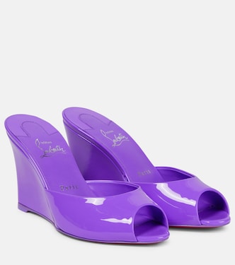 Pantoletten Me Dolly Zeppa aus Lackleder | Christian Louboutin