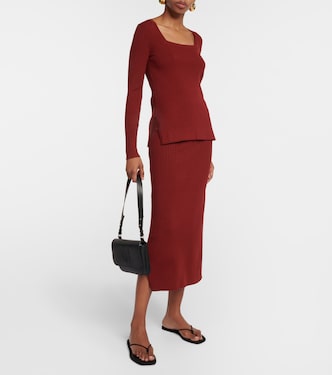 Leisure - Gonna midi Orosei in maglia | Max Mara