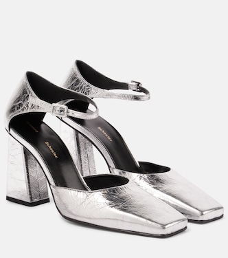 Salones Quad de piel metalizada | Proenza Schouler